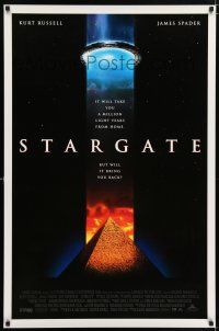 9k718 STARGATE DS 1sh '94 Kurt Russell, James Spader, a million light years from home!