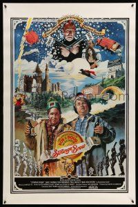 9k723 STRANGE BREW int'l 1sh '83 art of hosers Rick Moranis & Dave Thomas with beer by John Solie!