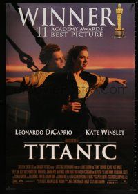 9k768 TITANIC style D int'l DS 1sh '97 Leonardo DiCaprio & Winslet, Cameron!