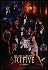 9k776 TOP FIVE teaser DS 1sh '14 Chris Rock, Rosario Dawson, J.B. Smoove, Gabrielle Union, & Malco!