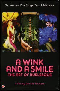 9k833 WINK & A SMILE 1sh '08 Deidre Allen Timmons, burlesque, great colorful images!