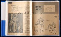 9m025 LOT OF 3 FAN SCRAPBOOKS OF COWBOY WESTERN STARS MAGAZINE ARTICLES '30s-50s Roy Rogers+more!