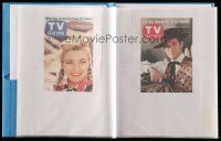9m027 LOT OF 2 FAN SCRAPBOOKS OF WESTERN TV STARS REPRO TV GUIDE COVERS '00s cool cowboy images!