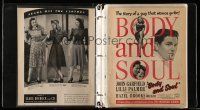 9m040 LOT OF 1 ALBUM OF MAGAZINE ADS '30s-50s great full page movie & product advertisements!