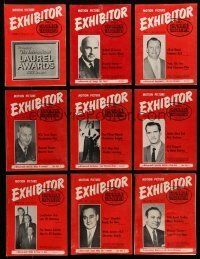 9m068 LOT OF 22 1959 MOTION PICTURE EXHIBITOR MAGAZINES '59 filled with info for theater owners!