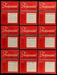 9m071 LOT OF 16 1952 INDEPENDENT FILM JOURNAL MAGAZINES '52 filled with info for theater owners!