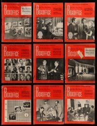 9m077 LOT OF 10 1949 BOX OFFICE MAGAZINES '49 filled with info for theater owners!