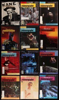9m079 LOT OF 14 AMERICAN CINEMATOGRAPHER MAGAZINES '80s-90s for amateurs & professionals!
