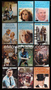 9m080 LOT OF 13 CINEMA FRANCAIS FRENCH MAGAZINES '70s-80s great info on entertainment in France!