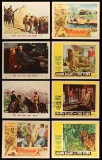 9m143 LOT OF 28 LOBBY CARDS '50s-60s incomplete sets from a variety of movies!