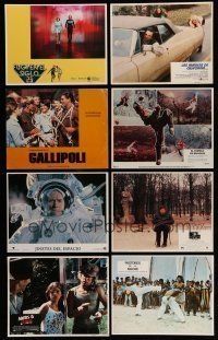 9m147 LOT OF 17 SPANISH/US SETS OF 8 LOBBY CARDS '59-00 containing 136 movie scenes!