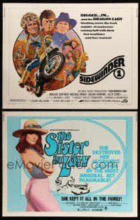 9m207 LOT OF 17 UNFOLDED HALF-SHEETS '70s-80s great images from a variety of different movies!