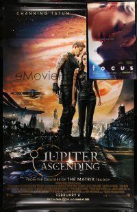 9m244 LOT OF 2 VINYL BANNERS '10s great images from Jupiter Ascending & Focus!