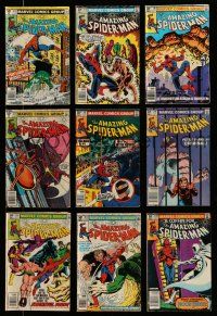 9m043 LOT OF 9 AMAZING SPIDER-MAN #212-220 COMIC BOOKS '81 Marvel Comics super hero!