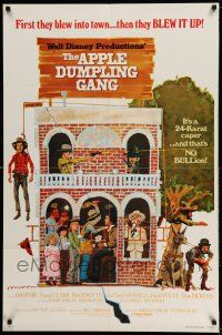 9p051 APPLE DUMPLING GANG 1sh '75 Disney, Don Knotts in the motion picture of profound nonsense!