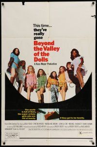 9p108 BEYOND THE VALLEY OF THE DOLLS 1sh '70 Russ Meyer's girls who are old at twenty!