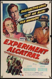 9p286 EXPERIMENT ALCATRAZ 1sh '51 can this radioactive drug drive them to murder?