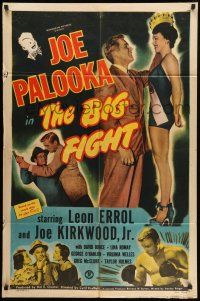 9p433 JOE PALOOKA IN THE BIG FIGHT 1sh '49 Joe Palooka, Leon Errol, Joe Kirkwood Jr., boxing!