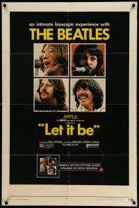 9p481 LET IT BE 1sh '70 The Beatles, John Lennon, Paul McCartney, Ringo Starr, George Harrison!