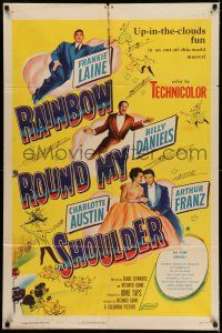9p661 RAINBOW 'ROUND MY SHOULDER 1sh '52 up-in-the-clouds fun in an out-of-this-world musical!