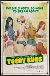 9p826 TEENY BUNS 1sh '77 sexy art of the girls you'll go home to dream about!