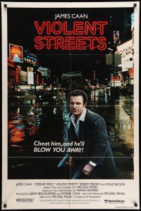 9p844 THIEF int'l 1sh '81 Michael Mann, cool image of James Caan, Violent Streets!