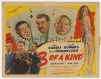 9r002 3 OF A KIND TC '44 Shemp Howard, Billy Gilbert, Maxie Rosenbloom, cool playing card design!