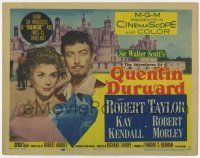9r008 ADVENTURES OF QUENTIN DURWARD TC '55 English hero Robert Taylor romances pretty Kay Kendall!