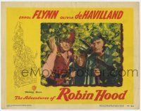 9r544 ADVENTURES OF ROBIN HOOD LC #8 R48 c/u of Errol Flynn, Patric Knowles & Herbert Mundin!