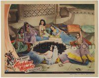 9r558 ARABIAN NIGHTS LC '42 great image of six sexy harem girls laying around pool!