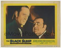 9r578 BLACK SLEEP LC #6 '56 c/u of Basil Rathbone & Akim Tamiroff, terror-drug wakes the dead!