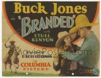 9r049 BRANDED TC '31 cowboy Buck Jones with pretty Ethel Kenyon & riding his horse!