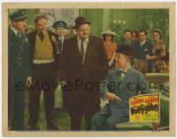 9r589 BULLFIGHTERS LC '45 Oliver Hardy & policemen stare at Stan Laurel sitting by fountain!
