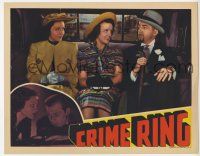 9r629 CRIME RING LC '38 Frances Mercer & Inez Courtney in car with suspicious looking man!