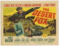 9r096 DESERT FOX TC '51 James Mason as Field Marshal Erwin Rommel in World War II Africa!