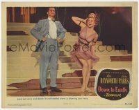 9r657 DOWN TO EARTH LC #3 '46 great full-length image of Larry Parks & sexy Adele Jergens!