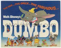 9r113 DUMBO TC R72 colorful animated cartoon art from Walt Disney circus elephant classic!