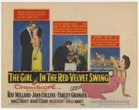 9r142 GIRL IN THE RED VELVET SWING TC '55 Joan Collins as Evelyn Nesbitt Thaw, Granger, Milland!