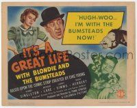 9r188 IT'S A GREAT LIFE TC '43 Penny Singleton as Blondie, Arthur Lake as Dagwood Bumstead!