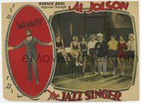 9r766 JAZZ SINGER LC '27 Al Jolson w/ 7 sexy girls, great image of him singing Mammy in blackface!