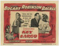9r194 KEY LARGO TC '48 Humphrey Bogart, Lauren Bacall, Edward G. Robinson, John Huston film noir!