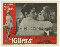 9r774 KILLERS LC #6 '64 romantic close up of sexy Angie Dickinson & John Cassavetes, Hemingway!