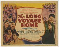 9r225 LONG VOYAGE HOME TC '40 John Ford, montage of John Wayne on one side & other stars on other!