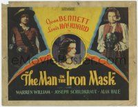 9r242 MAN IN THE IRON MASK Other Company TC '39 Louis Hayward & sexy Joan Bennett, different!