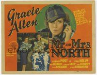 9r261 MR. & MRS. NORTH TC '42 Gracie Allen, world's funniest female becomes a riotous detective!