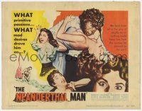 9r271 NEANDERTHAL MAN TC '53 great wacky monster image, nothing could keep him from his woman!