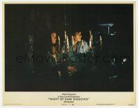 9r823 NIGHT OF DARK SHADOWS LC #7 '71 David Selby & Kate Jackson holding candelabras in dark room!