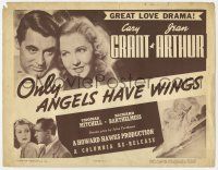 9r292 ONLY ANGELS HAVE WINGS TC R48 Cary Grant & Jean Arthur, Howard Hawks, great love drama!