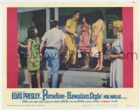 9r839 PARADISE - HAWAIIAN STYLE LC #5 '66 Elvis Presley on porch with sexy Hawaiian girls!
