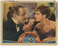 9r849 PENTHOUSE LC '33 romantic close up of pretty Mae Clarke toasting with C. Henry Gordon!